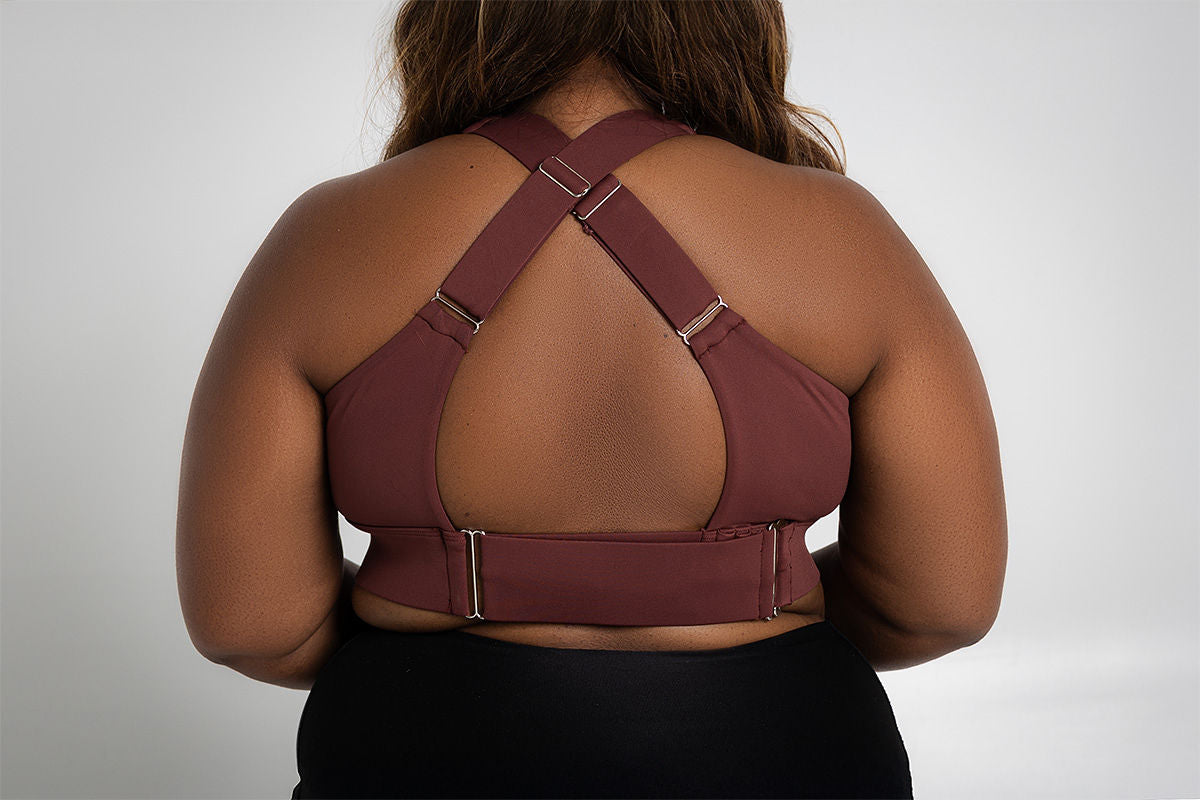 THE TREADMILL BRA- CHOCOLATE BROWN