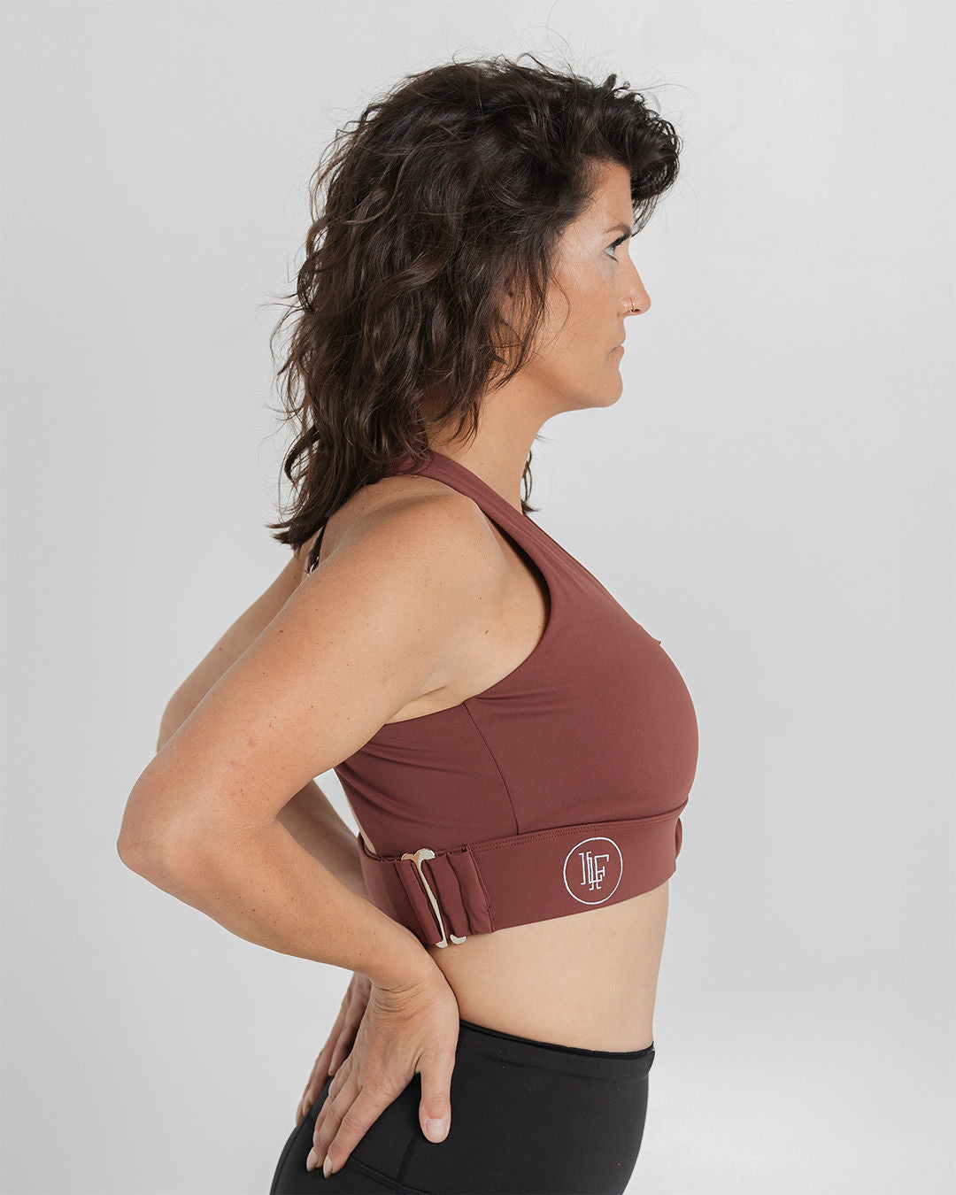 THE TREADMILL BRA- CHOCOLATE BROWN