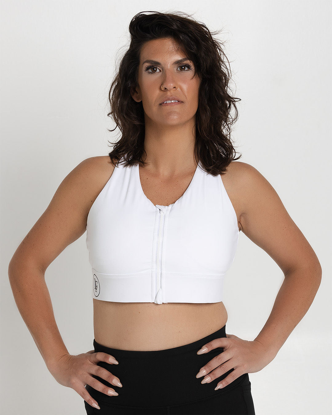 THE TREADMILL BRA- WHITE