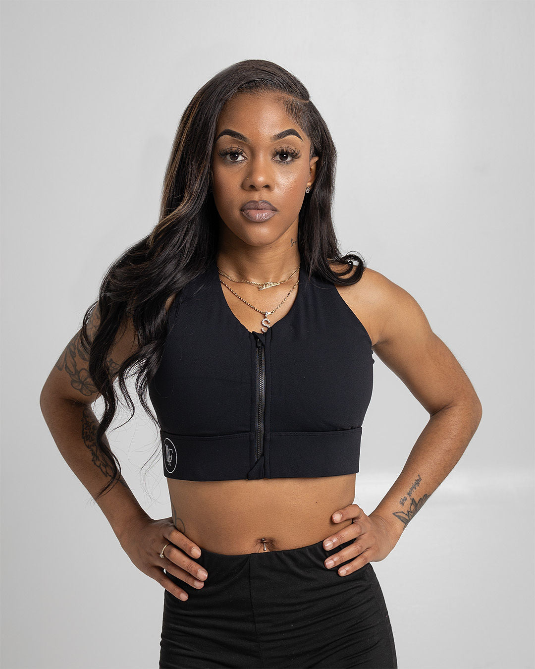 THE TREADMILL BRA- BLACK