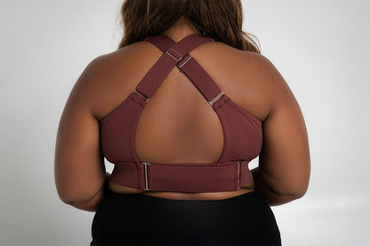 THE TREADMILL BRA- CHOCOLATE BROWN