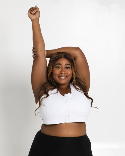 THE TREADMILL BRA- WHITE